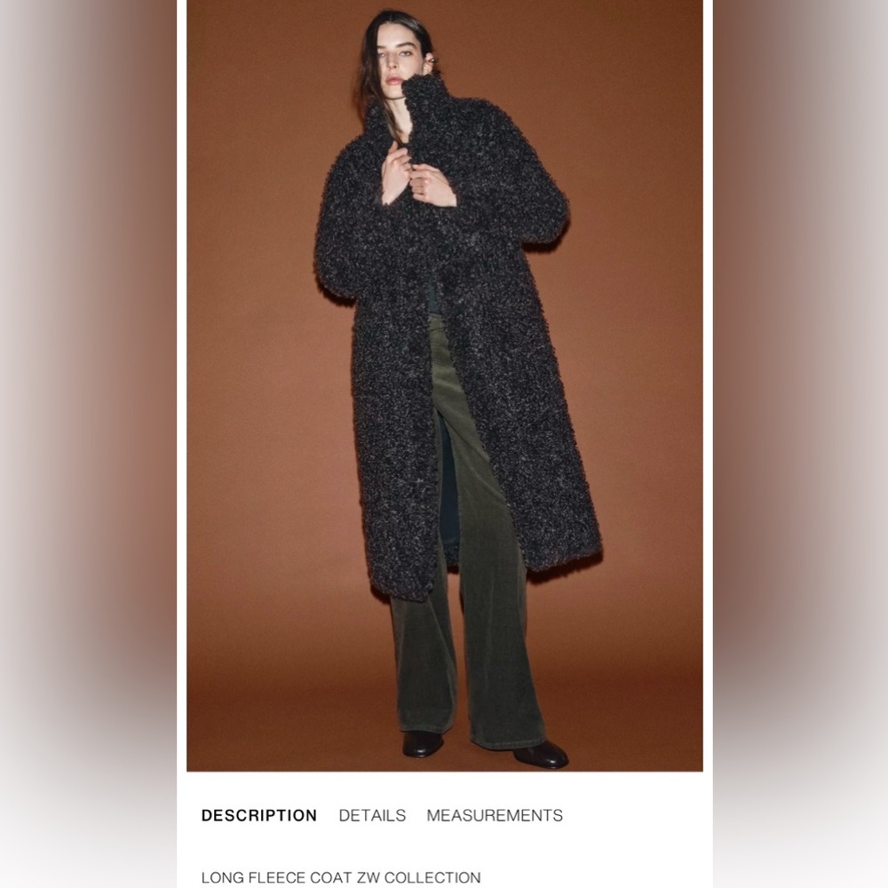 Zara Black Teddy Jacket